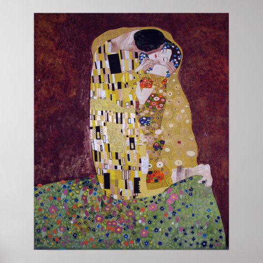 Klimt - Kussend Paar Poster (Voorkant)
