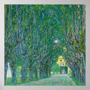 Klimt - Laan naar de kasteelzaal Poster