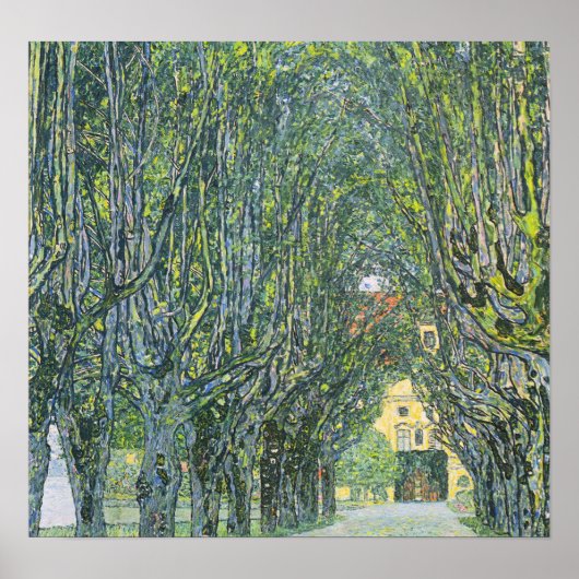 Klimt - Laan Voor Kasteel Kamer Poster (Voorkant)
