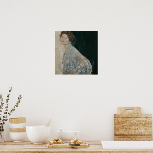 Klimt - Lady in White Poster (Keuken)