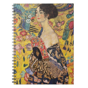 Klimt Lady met Fan Fine Art Notitieboek