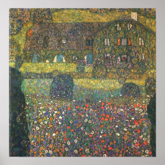 Klimt - Landhuis 1914 Poster (Voorkant)