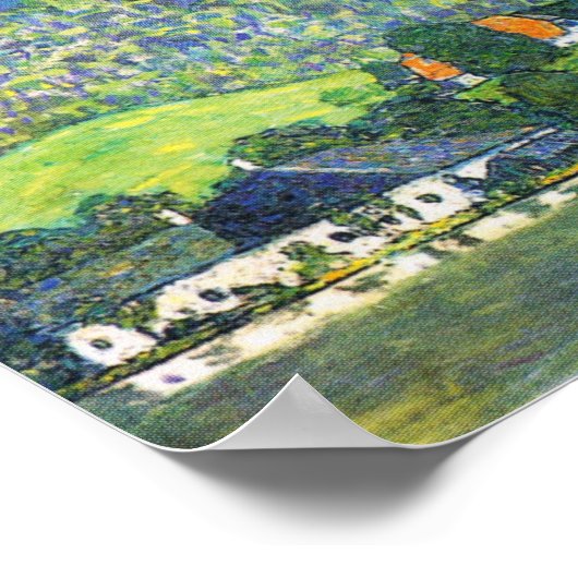 Klimt - Litzlberg Am Attersee Poster (Hoek)