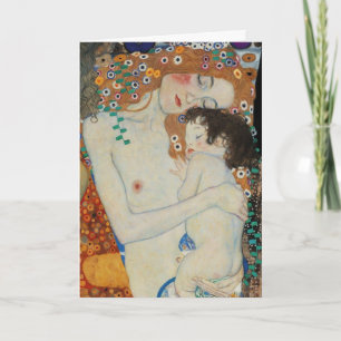 Klimt, moeder en kind kaart