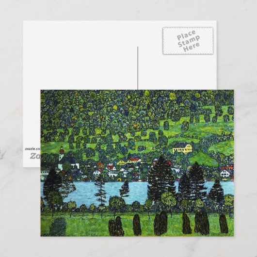 Klimt - Mountain Slope bij Unterach Briefkaart (Voorkant / Achterkant)