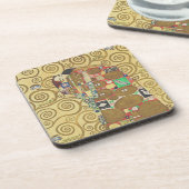 Klimt Omhelzing Goud Kunst Coaster Bier Onderzetter (Linkerzijde)