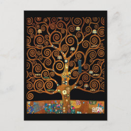 Klimt, onder de boom van het leven, fijne kunst, feestdagenkaart
