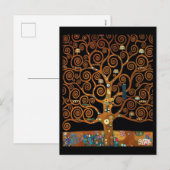 Klimt, onder de boom van het leven, fijne kunst, feestdagenkaart (Voorkant / Achterkant)