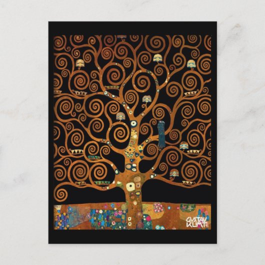 Klimt, onder de boom van het leven, fijne kunst, feestdagenkaart (Voorkant)