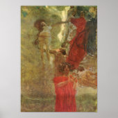 Klimt - ontwerp van geverfde samenstelling voor de poster (Voorkant)
