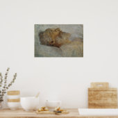 Klimt - Oude man op zijn sterfbed Poster (Keuken)