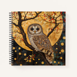 Klimt Owl Notitieboek/schetsboek Notitieboek