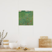 Klimt - Poppy Field Poster (Keuken)