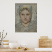 Klimt Portrait Study – Hannakin Head Print (Keuken)
