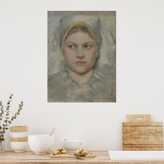 Klimt Portrait Study – Hannakin Head Print (Keuken)