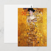Klimt Portret van Adele Bloch-Bauer I Post Card Briefkaart (Voorkant / Achterkant)