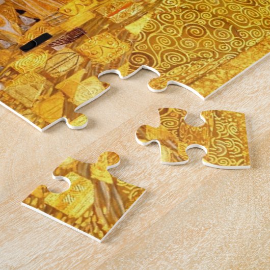 Klimt Portret van Adele Bloch-Bauer I Puzzle Legpuzzel (Zijkant)