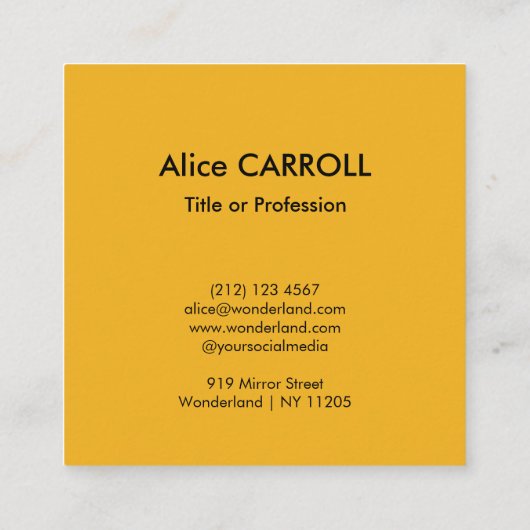 Klimt - Portret van Adele Bloch-Bauer I - QR-code Vierkante Visitekaartje (Achterkant)