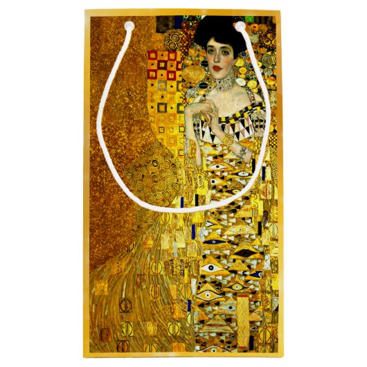 Klimt - Portret van Adele Bloch-Bauer Klein Cadeauzakje (Achterkant)