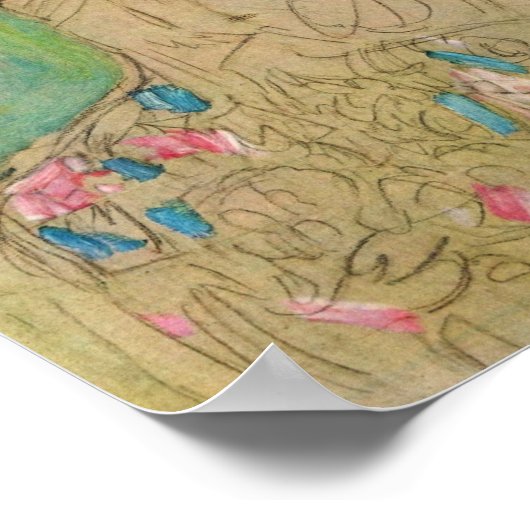 Klimt - portret van Amalie Zuckerkandl Poster (Hoek)