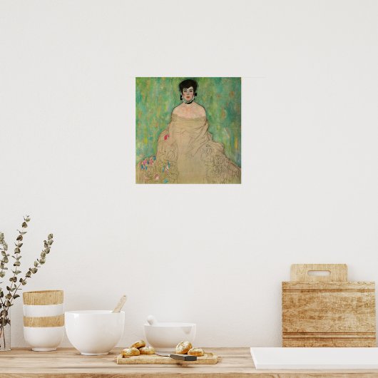 Klimt - portret van Amalie Zuckerkandl Poster (Keuken)