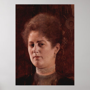 Klimt - portret van de dame 1894 poster