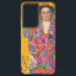 Klimt Portret van Eugenia Primavesi Samsung Galaxy Hoesje<br><div class="desc">Samsung Galaxy Hoesje met Gustav Klimts schilderij Portret van Eugenia Primavesi (1913-14). Een elegante vrouw in een kleurrijke bloemjurk poseert voor een gele achtergrond. Een uitstekend cadeau voor liefhebbers van Art Nouveau en Oostenrijkse kunstliefhebbers!</div>