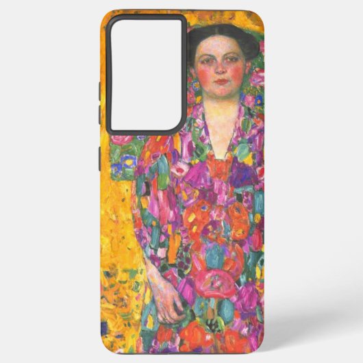 Klimt Portret van Eugenia Primavesi Samsung Galaxy Hoesje (Achterkant)