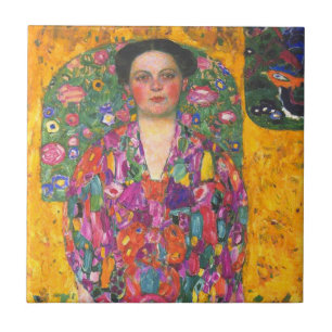 Klimt Portret van Eugenia Primavesi Tegeltje