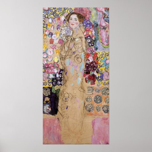 Klimt - portret van Maria Munk (onvoltooid) 1918 Poster (Voorkant)