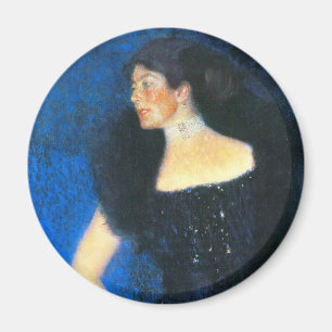 Klimt Portret van Roos von Rosthorn-Friedmann Magneet