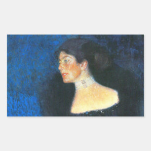 Klimt Portret van Roos von Rosthorn-Friedmann Rechthoekige Sticker
