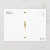 Klimt restaurored Adam and Eve Biblical Painting Briefkaart (Achterkant)