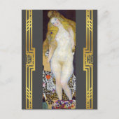 Klimt restaurored Adam and Eve Biblical Painting Briefkaart (Voorkant)