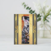Klimt Rested Judith II Salome Art Nouveau Briefkaart (Staand voorkant)