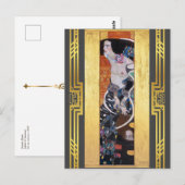 Klimt Rested Judith II Salome Art Nouveau Briefkaart (Voorkant / Achterkant)
