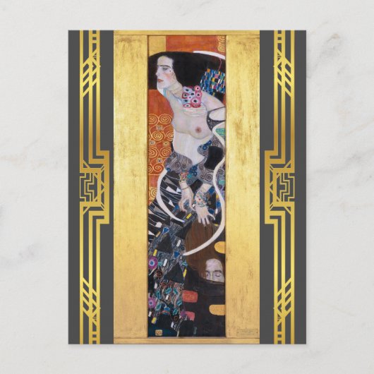 Klimt Rested Judith II Salome Art Nouveau Briefkaart (Voorkant)