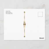 Klimt Restored Judith Holofernes Art Nouveau Briefkaart (Achterkant)