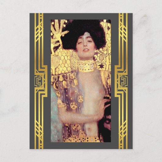 Klimt Restored Judith Holofernes Art Nouveau Briefkaart (Voorkant)