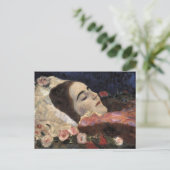 Klimt Ria Munk op haar sterfbed Briefkaart (Staand voorkant)