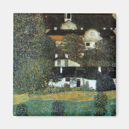 Klimt - Schloss Kammer am Attersee II Magneet (Voorkant)