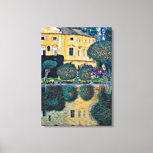 Klimt - Schloss Kammer op Attersee IV Canvas Afdruk (Voorkant)