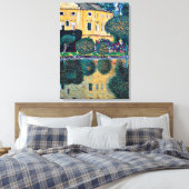 Klimt - Schloss Kammer op Attersee IV Canvas Afdruk (Insitu (Slaapkamer))