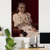 Klimt Seated Young Girl - Kunstdruk Poster (Thuiskantoor)