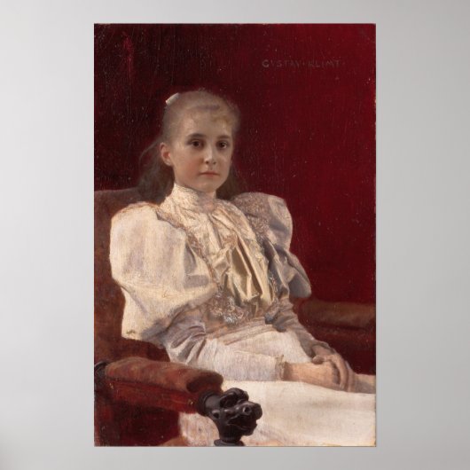 Klimt - Seizoen jong meisje Poster (Voorkant)