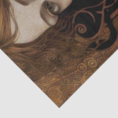 Klimt Stijl Vrouw met Bloemen Decoupage Tissuepapier (Detail)