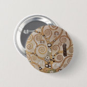 Klimt - Stocletfries Ronde Button 5,7 Cm (Voorkant /achterkant)