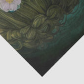 Klimt-Style Meisje met bloemen in haar Decoupage Tissuepapier (Detail)