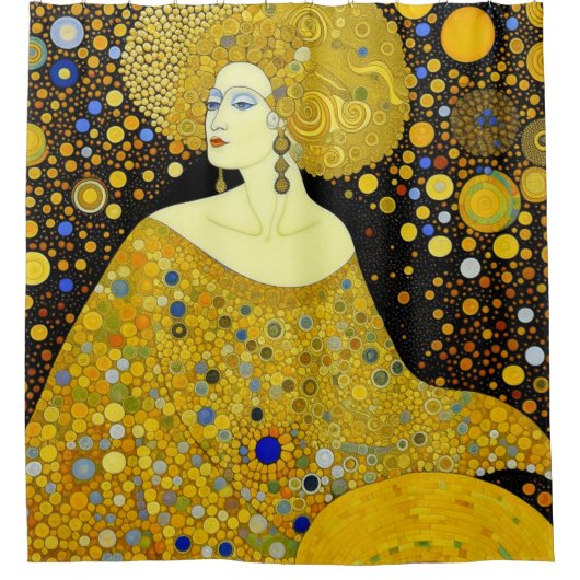 Klimt Style Woman Douchegordijn (Voorkant)