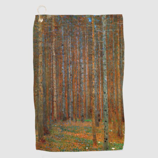 Klimt - Tannenwald Pijnenbos Golfhanddoek (Voorkant)